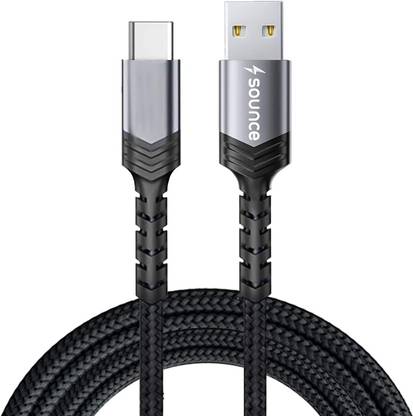 sounce USB Type C Cable 3.1 A 1.5 m Usb To 3A (66W) Fast Charging Braided