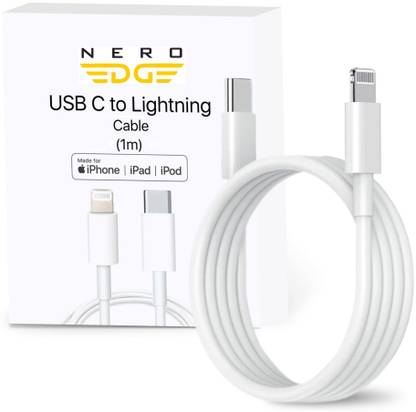 NeroEdge USB Type C Cable 4 A 1 m i_phone 20W Fast Charging (Apple MFi Certified) Lightning to USB TYPE C