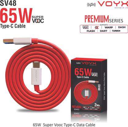 VOYX USB Type C Cable 6.5 A 2 m SuperFast Charging Cable