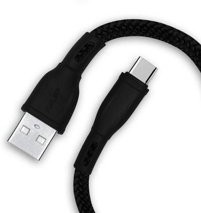 FuelBox USB Type C Cable 1.5 m Nylon Extra Braided Nylon Extra Tough Tested Braided Cable with Ultra Flexible & Durable Quick Sync and Charge for USB Type-C Compatible with All C-Type Devices (1.5 Meter, Black)
