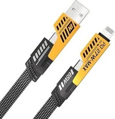 NEXWARP USB Type C Cable 6.5 A 1 m OEM 4 in 1 Cable 27W/65W PD,QUICK Charge Superfast Charging cable for IOS and Android