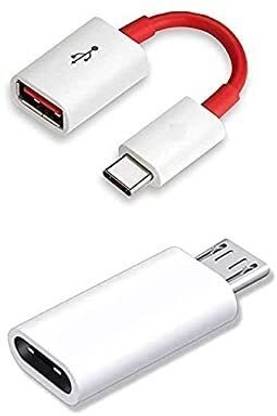 DPJ USB Type C Cable 0.1 m Type-C to Micro USB Adapter + Type-C OTG Adapter for ZTE Blade V8 Pro Type C Male to Micro USB Female/USB-A 3.1 OTG Data Connector Converter