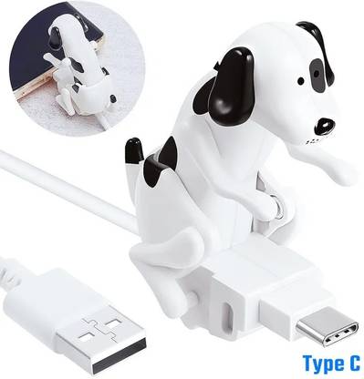 Kraftsville USB Type C Cable 2 A 1.2 m Funny Humping Dog Fast Charger Cable - Dog Charging Cable,Portable Stray Dog Charging Cable,Dog Toy Smartphone USB Cable Charger (C Type)