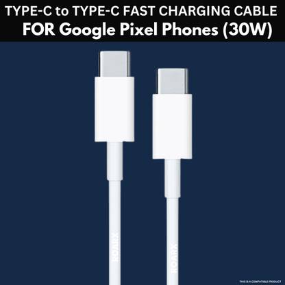 RoarX USB Type C Cable 6 A 1 m TPE Original Compatible for type c to c cable for Pixel 3, 4 4A 4XL , 5 5XL 6 6A 7 7A 7 Pro -