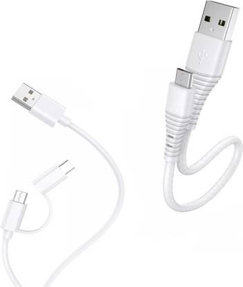 Red Champion USB Type C Cable 0.5 m USB to Micro USB,USB Power,Charging USB Cable 2.4 Amp with Micro Power Bank Bank Cable