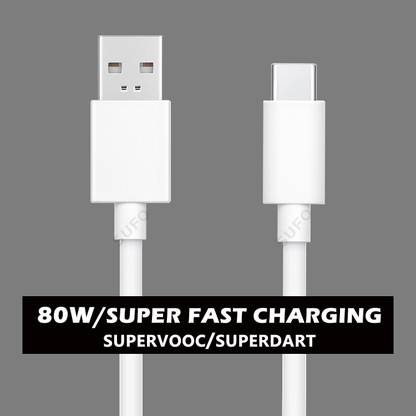 SUFO USB Type C Cable 8 A 1.02 m 80W_8A SUPER FAST CHARGING CABLE SUPPORT SUPER VOOC, SUPER DART, FLASH, TURBO