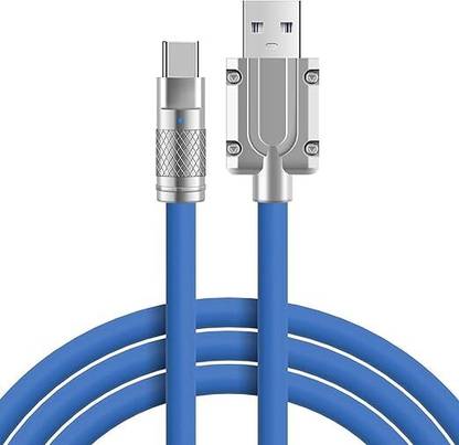 MAK USB Type C Cable 1.2 m Metal 120W Fast Charging Cable SuperVooc,Dash, Dart, Vooc Flash Charge, SuperDart, Warp Charging