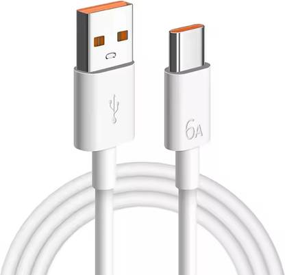 PRAKIE USB Type C Cable 5 A 1.1 m 44 Watt Orignal Flash Charging Cable Data Sync & Fast Charge
