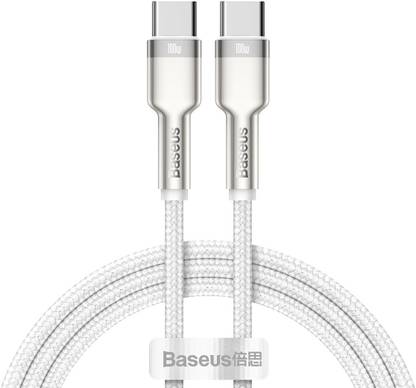 Baseus USB Type C Cable 2 A 2 m Nylon Braided Cafule Metal Data cable USB Type C to Type C 100 W (20 V / 5 A) Power Delivery