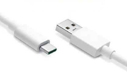 DVJ USB Type C Cable 1 m VOOC CABLE FOR OPPO / REALME Realme XT/730G/ X2/ C12/6 Pro/C15/7, Narzo 20A