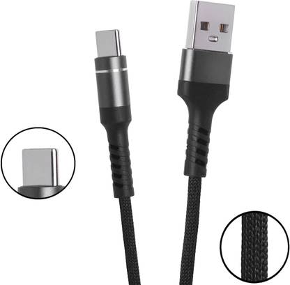 BOWO USB Type C Cable 1 m USB Type C Cable for Redmi 10A Ultra Fast Charging Cable