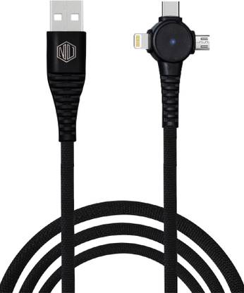 Nu Republic USB Type C Cable 2 A 1 m Blaze Trinity 2.0 3-in-one USB-A to Type-C + MicroUSB + Type-L Fast Charge Cable