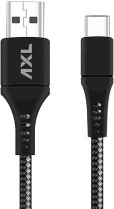 AXL USB Type C Cable 2 A 1 m CB-51 Type-C Round Braided Sync/Charging Cable for Android