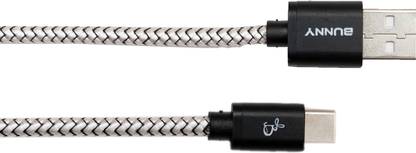 bunny USB Type C Cable 1 m Fast Charging Cable BBW-04 USB TO TYPE -C CABLE 480 Mbps Data Sync & Transmission
