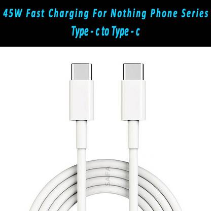 Safa USB Type C Cable 4.5 A 0.99 m 45W TYPE-C TO TYPE-C FAST CHARGING CABLE SUPPORT