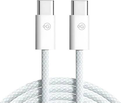 OOGE USB Type C Cable 1.5 A 1 m Copper braiding Rope 15 Type-C to Type-C Cable – 65W PD Fast Charging, 1M Braided USB-C Cord, High-Speed Data Transfer, Durable & Tangle-Free,