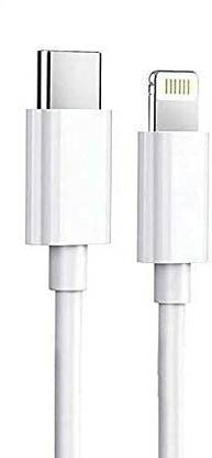 VURIOZZ Lightning Cable 1 M Compatible With iPhone iPad Apple Products White One Cable Power Meter for Cables