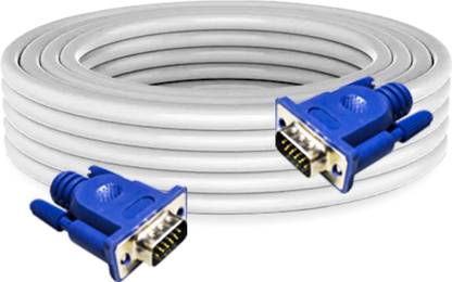 zebion VGA Cable 10 m Male to Male High-Grade Connectors, Double Magnetic Loop, Higher Bandwidth, 6 Month Warranty