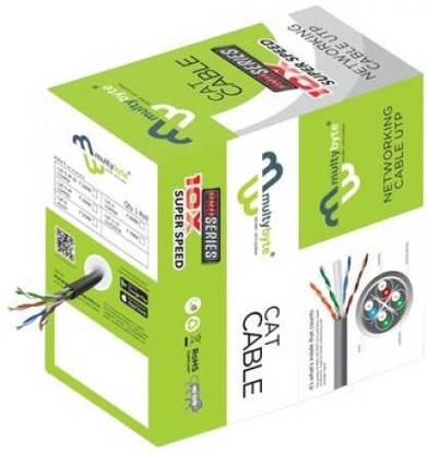 A Plus Products Video Cable 305 m Multybyte CCTV CABLE CAT 6E 4 PAIR 305MTR (PACK OF 1)