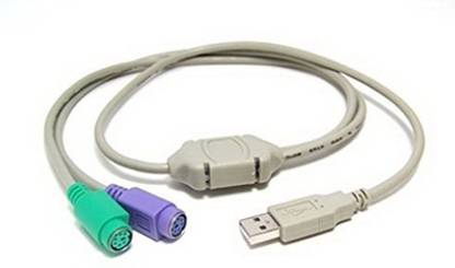 D S REFURBISHED Video Cable 1 m USB TO PS2 Cable Converter USB Adapter