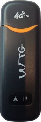 WTG 4G LTE WiFi Dongle with All SIM 4G,5G Network Support, Plug & Play Sim insert 150 Mbps Data Card ,Calls not Supported