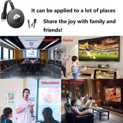 Qiwa 4K HDMI Adapter WiFi Display Dongle 300 Mbps Data Card ,Calls not Supported