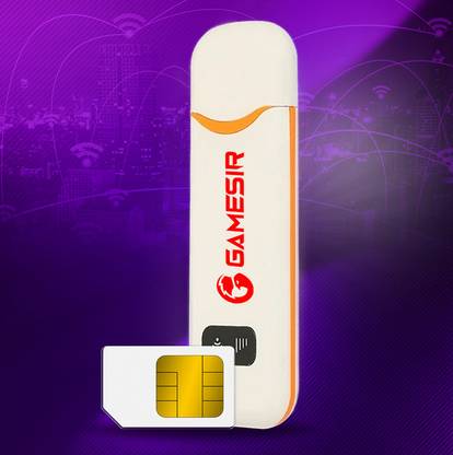 Melbon Gamesir (Upload Speed - 7.7 MBPS) Wireless USB Dongle India's 3rd Best Data 7.2 Mbps Data Card ,Calls not Supported