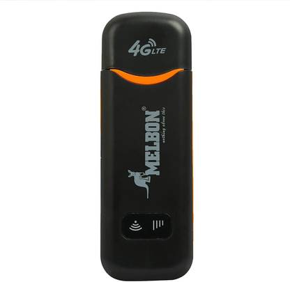 Melbon MB 4G LTE Plug and Play sim Insert WiFi Dongle & high speed data and easy to use Data Card