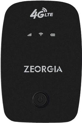 Zeorgia 4G SIM WiFi Dongle | High-Speed 150Mbps Hotspot, 2100mAh Battery 150 Mbps Data Card ,Calls not Supported
