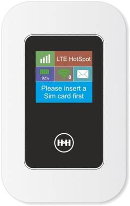 plusone H&H 4G Wireless hotspot device with all 4G/5G sim card network support 150 Mbps Data Card ,Calls not Supported