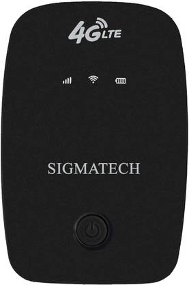 Sigmatech 4G LTE Wi-Fi Battery Dongle | Multi SIM Support, Single Band, Plug & Play 150 Mbps Data Card ,Calls not Supported