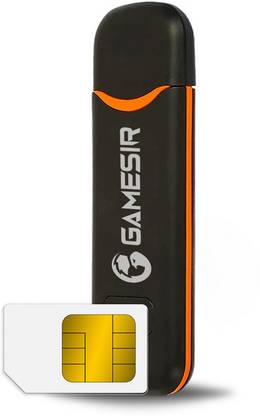 GameSir 4gLTE WiFi USB Plug & Play Triband 50 to 100 Mbps Speed with all Network Support 150 Mbps Data Card ,Calls not Supported