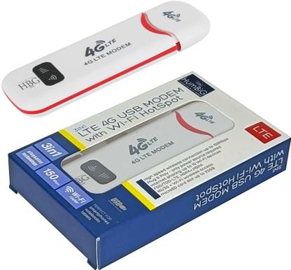 HumBiG ™4G modem with all Sim Network Support, 4G Data Card with Wifi Hotspot Data Card 150 Mbps Data Card with Call Support