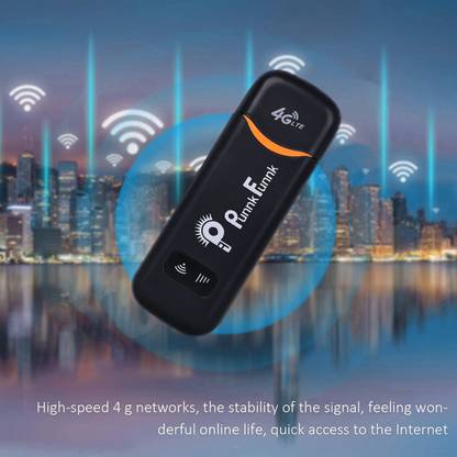 पंकफंक PF USB 4G modem with All Sim Network Support, 4G Data Card with Wifi Hotspot डेटा कार्ड