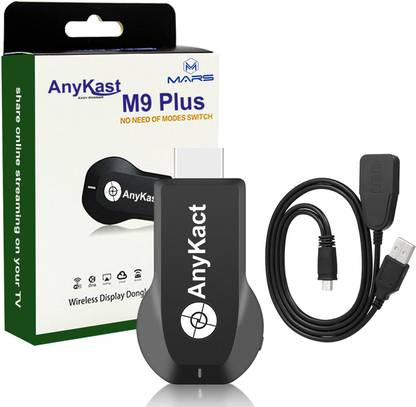 MARS M9 Plus WIFI ANYCAST DISPLAY DONGLE WITH HDMI CABLE Data Card