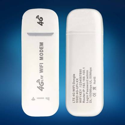 Zeorgia 4G LTE WiFi USB Dongle | Multi SIM Network Support, Plug/Play 150 Mbps Data Card ,Calls not Supported