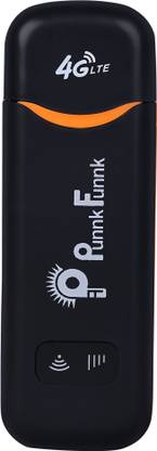 PunnkFunnk 4G LTE WiFi Dongle with All SIM 4G,5G Network Support, Plug & Play Sim Insert 150 Mbps Data Card with Call Support