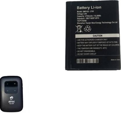 Airtel 4G LTE Hotspot BMF422 Mobile Battery For Portable WiFi Router 2700mAh Battery Data Card