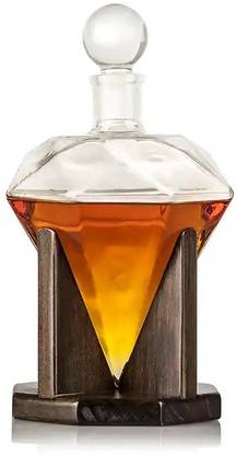 Fliggy Diamond Shape Whiskey Decanter (850 ML) Set Decanter
