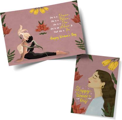 Festiko Multicolor Happy Women's Day Greeting Card