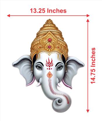 THE ICANS Multicolor LORD GANESHA/ VINAYAGA FACE MASK (#003) (10 PCS)