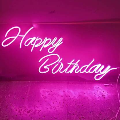 Samridhi Enterprises Multicolor HAPPY BIRTHDAY NEON SIGN