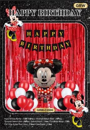 grw Black, Red, White, Yellow happy birthday combo set