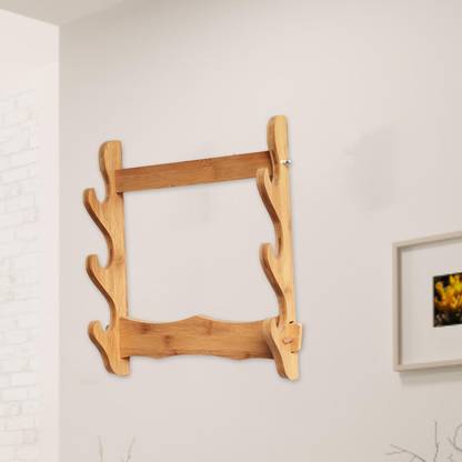 Lyla Samurai Sword Stand Display Storage Support Hanger Wall Mount Katana 3 Tiers Decorative Showpiece  -  10 cm