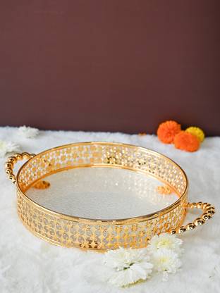 MARKET 99 Golden Golden Decorative Basket