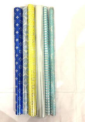 FUNKY ZONE Multicolor Gift wrapping sheets pack of 10
