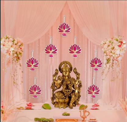 specialyou.in स्पेशल यू वरमहालक्ष्मी डेकोरेटिव आइटम्स विथ फॉन कर्टेन्स बैकड्रॉप बैकड्रॉप डेकोरेशन - 350 g