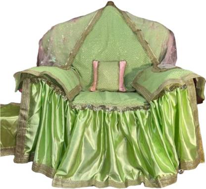 Guruji Green Chola Set, Guru ji Blessing