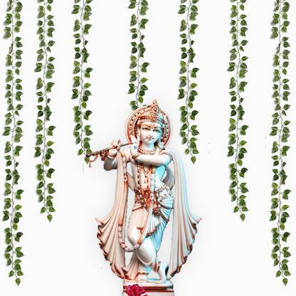 specialyou.in Special you Krishna Janmashtami Backdrop decoration items with Artificial green vines for Krishna Birthday celebration-6 Items