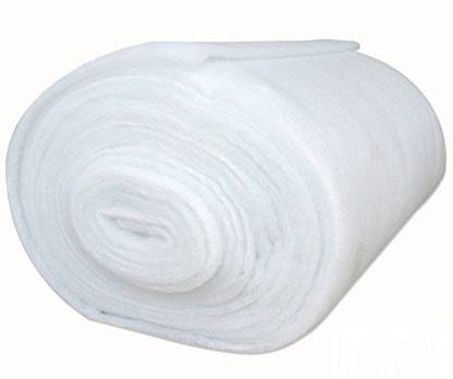 90 Degree White Soft Polyester Fiber Sheet Roll, 60 Inch Panna x 3 Meter, 1 inch Thickness
